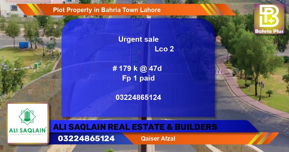 Residential Plot for Sale in Bahria Town, Lahore - (BP-77729)