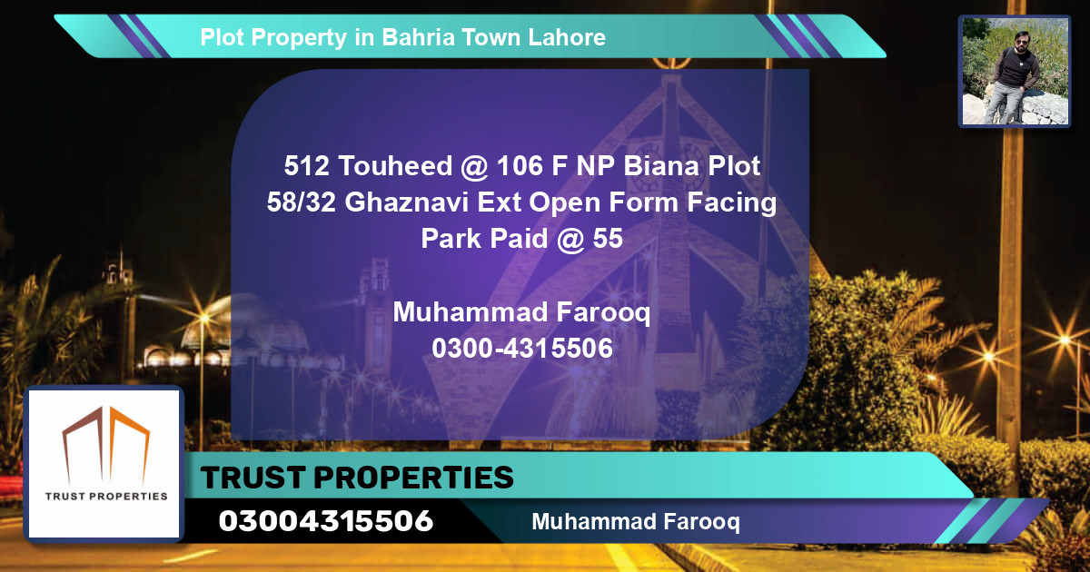 Residential Plot for Sale in Bahria Town, Lahore - (BP-77743)