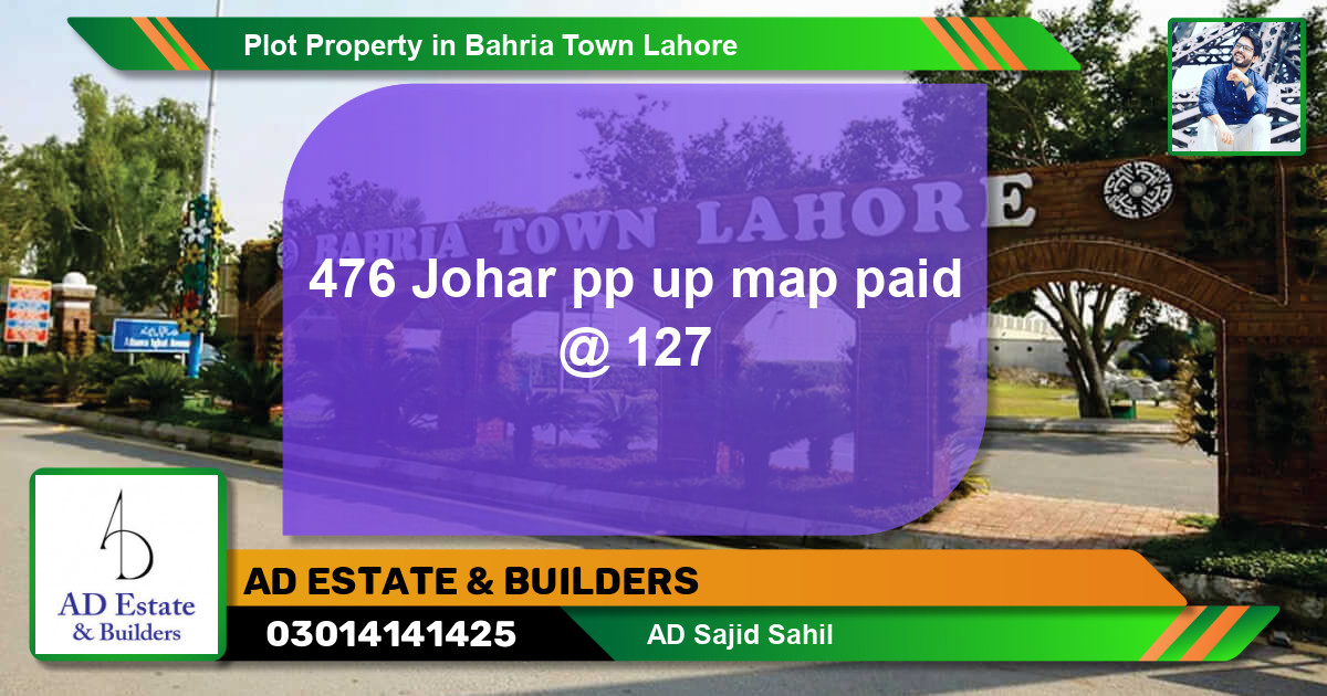 Residential Plot for Sale in Bahria Town, Lahore - (BP-77749)