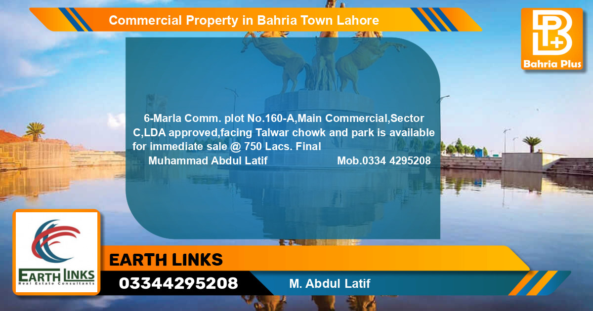 Commercial Property for Sale in Bahria Town, Lahore - (BP-77791)