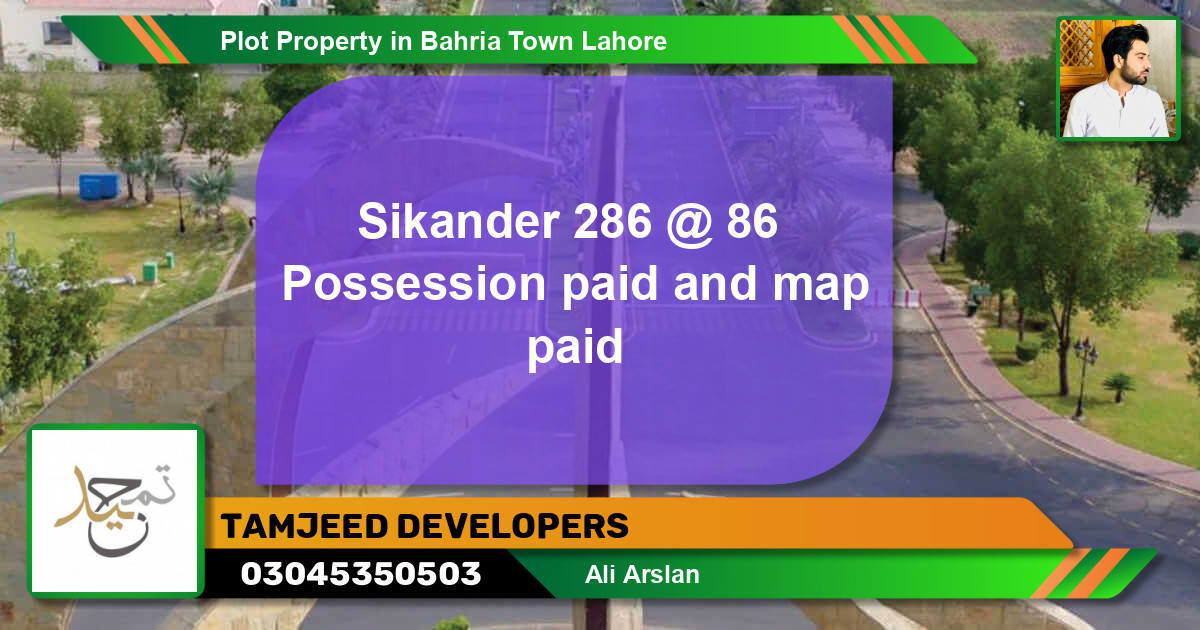 Residential Plot for Sale in Bahria Town, Lahore - (BP-77806)