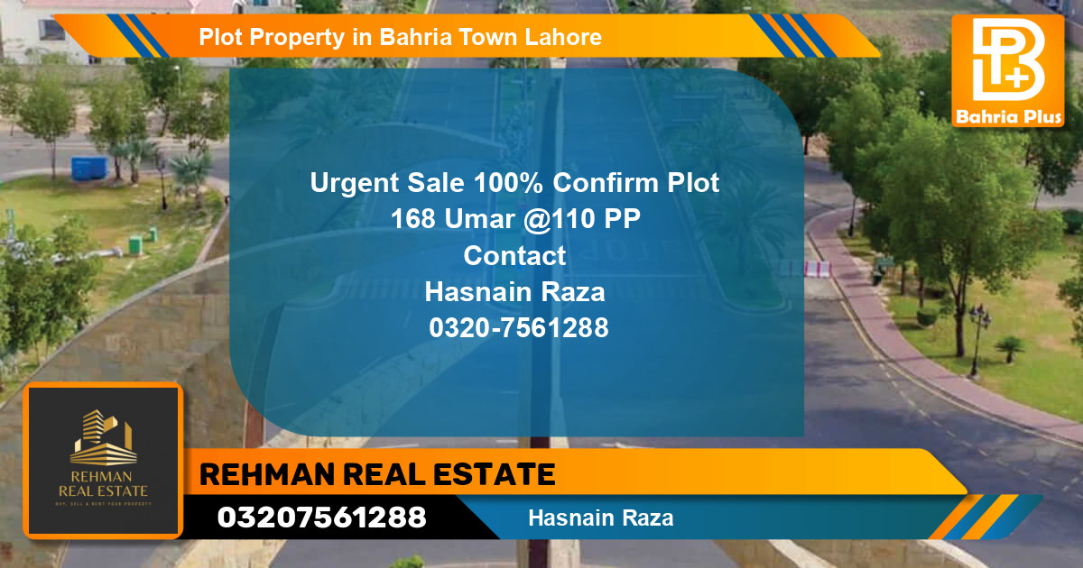 Residential Plot for Sale in Bahria Town, Lahore - (BP-77847)