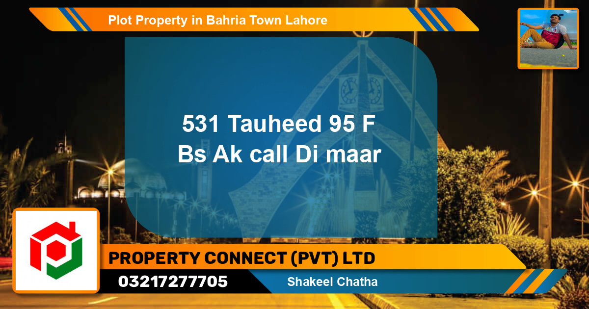 Residential Plot for Sale in Bahria Town, Lahore - (BP-77886)