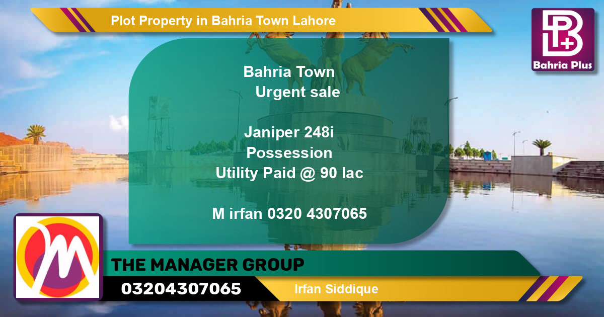 Residential Plot for Sale in Bahria Town, Lahore - (BP-77888)