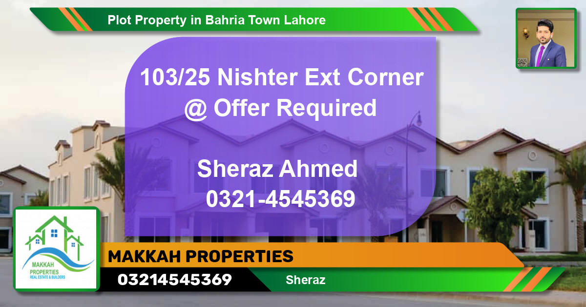 Residential Plot for Sale in Bahria Town, Lahore - (BP-77923)