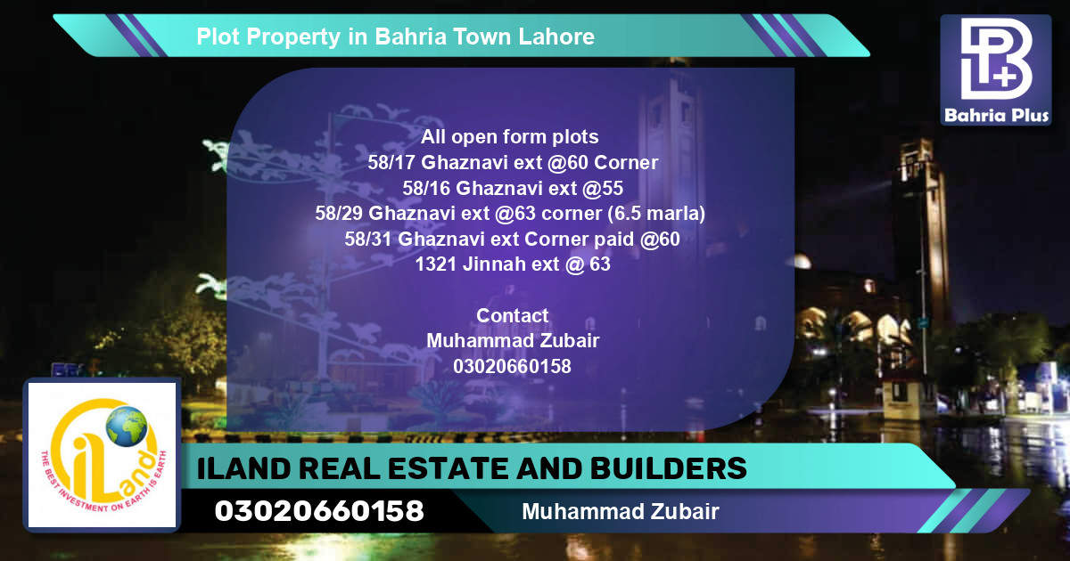 Residential Plot for Sale in Bahria Town, Lahore - (BP-77932)