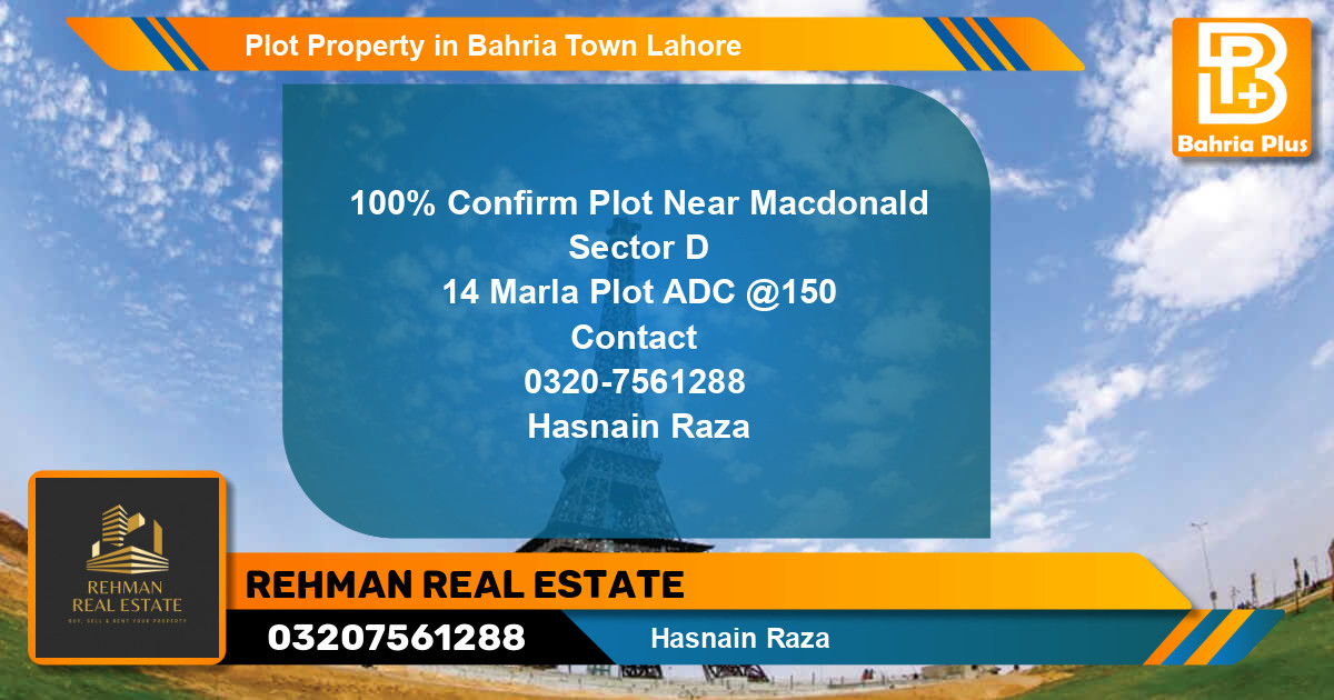Residential Plot for Sale in Bahria Town, Lahore - (BP-77941)