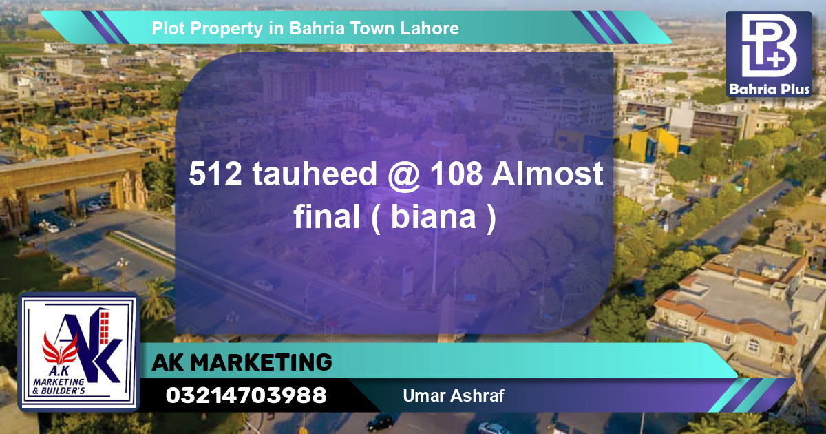 Residential Plot for Sale in Bahria Town, Lahore - (BP-77948)