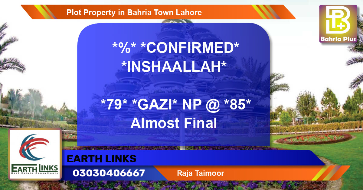 Residential Plot for Sale in Bahria Town, Lahore - (BP-77963)