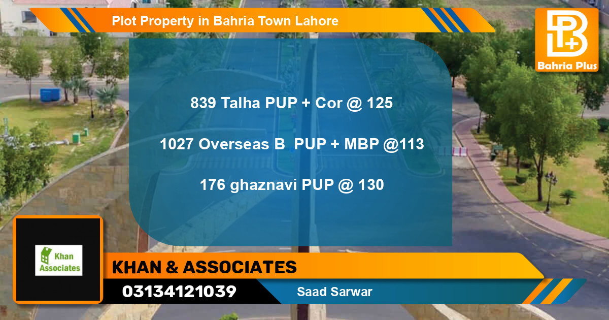 Residential Plot for Sale in Bahria Town, Lahore - (BP-78045)