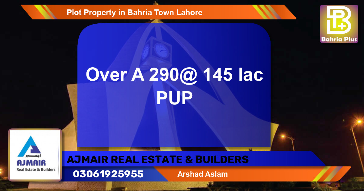 Residential Plot for Sale in Bahria Town, Lahore - (BP-78059)