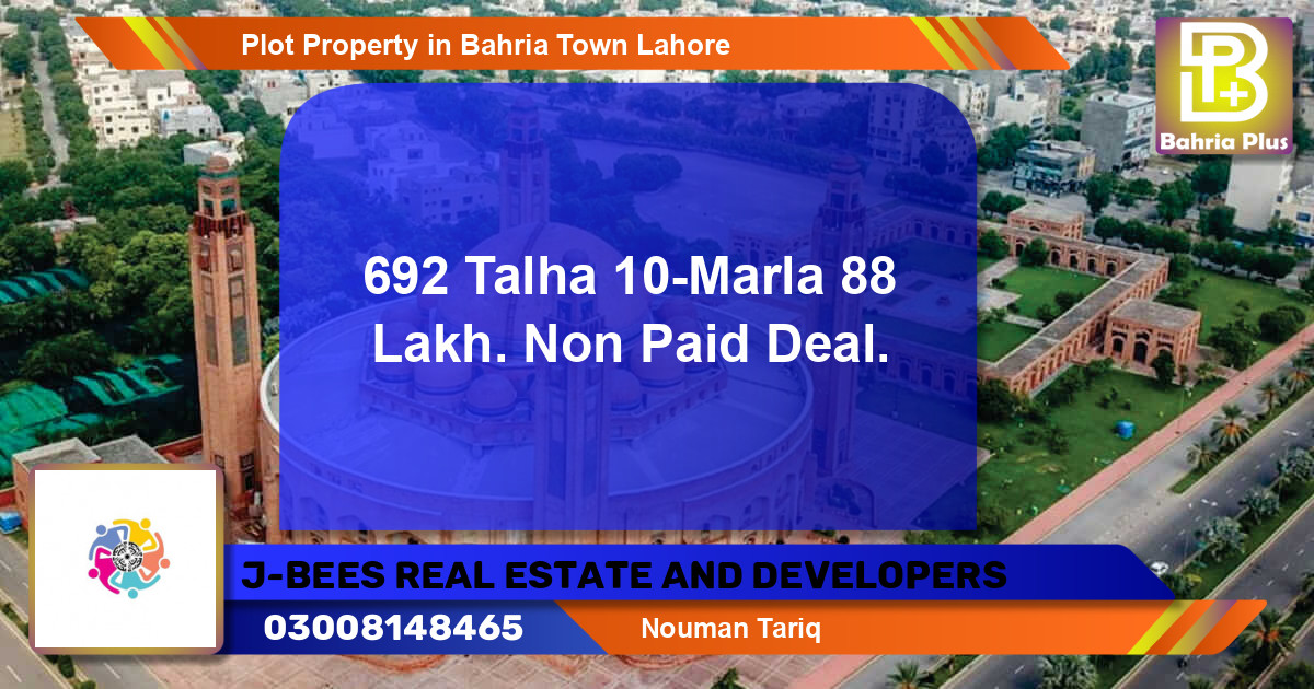 Residential Plot for Sale in Bahria Town, Lahore - (BP-78069)