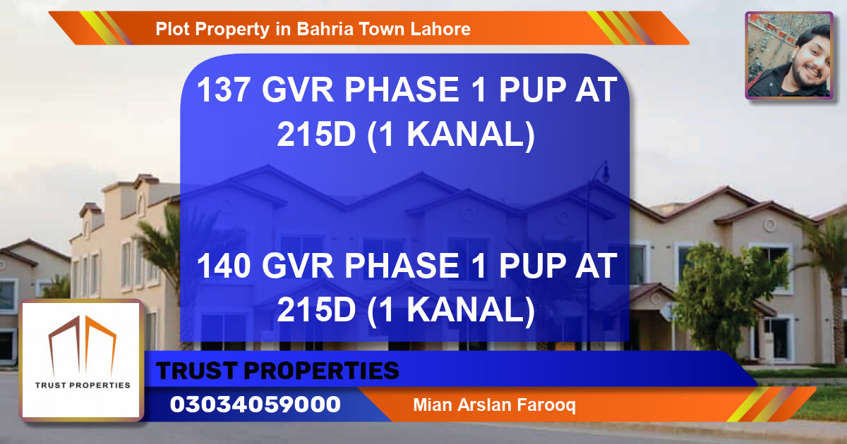 Residential Plot for Sale in Bahria Town, Lahore - (BP-78070)