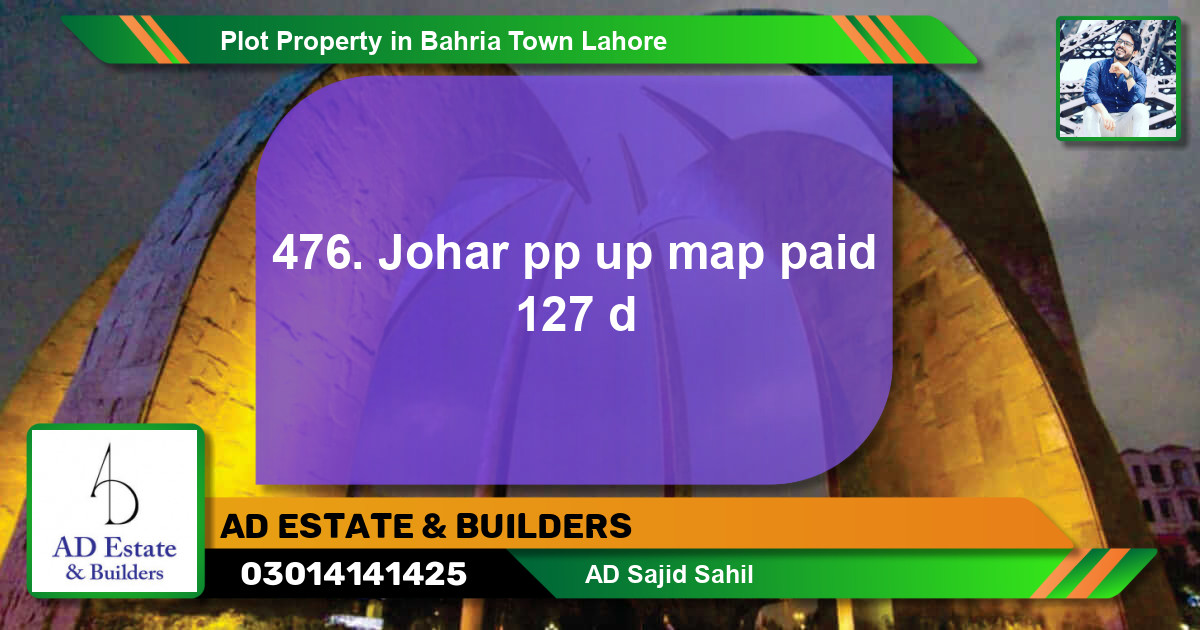 Residential Plot for Sale in Bahria Town, Lahore - (BP-78114)