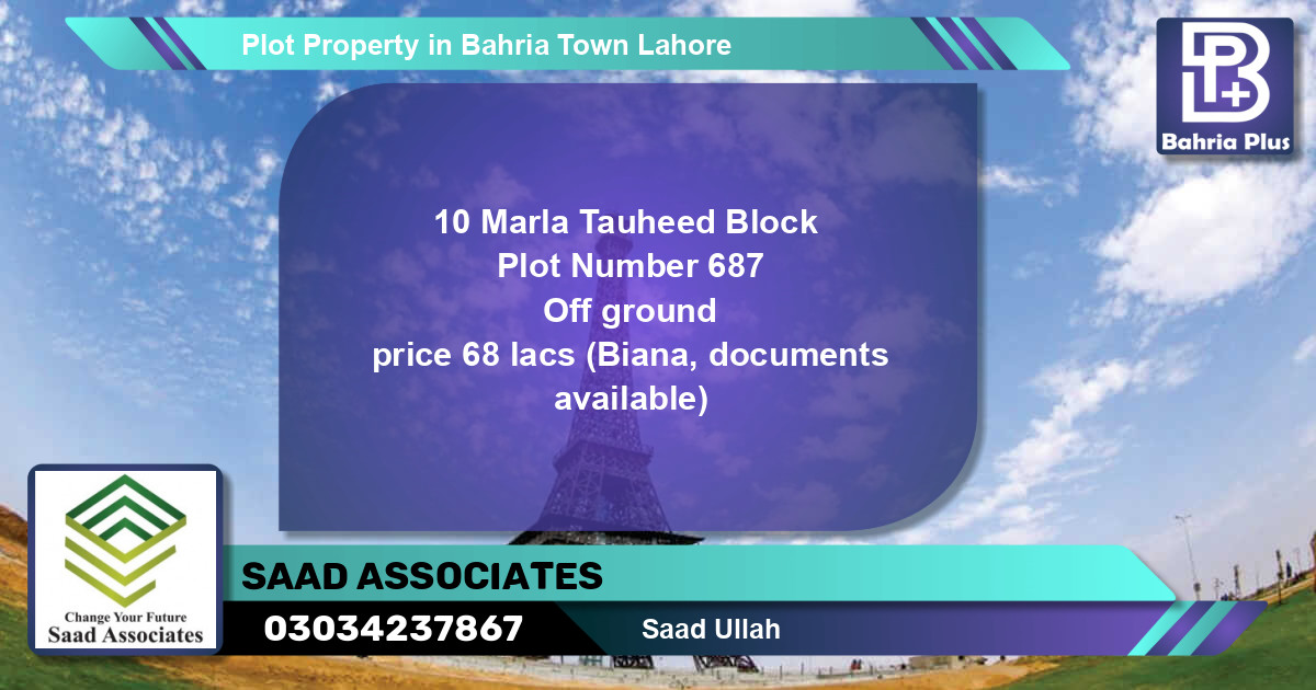 Residential Plot for Sale in Bahria Town, Lahore - (BP-78125)