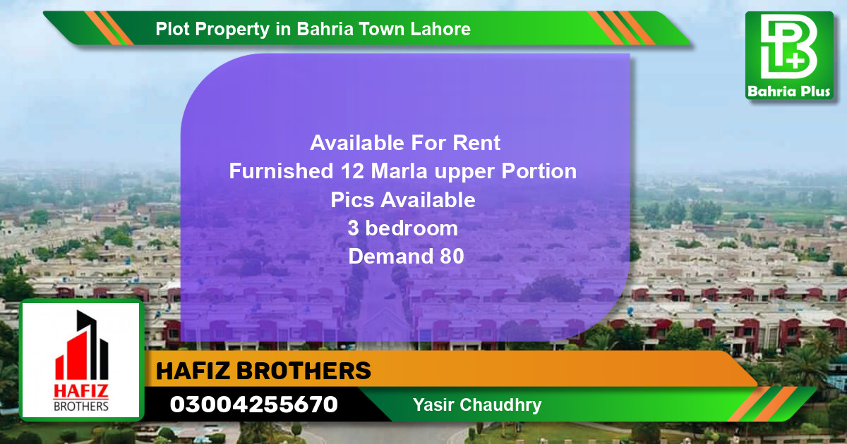 Residential Plot for Sale in Bahria Town, Lahore - (BP-78132)