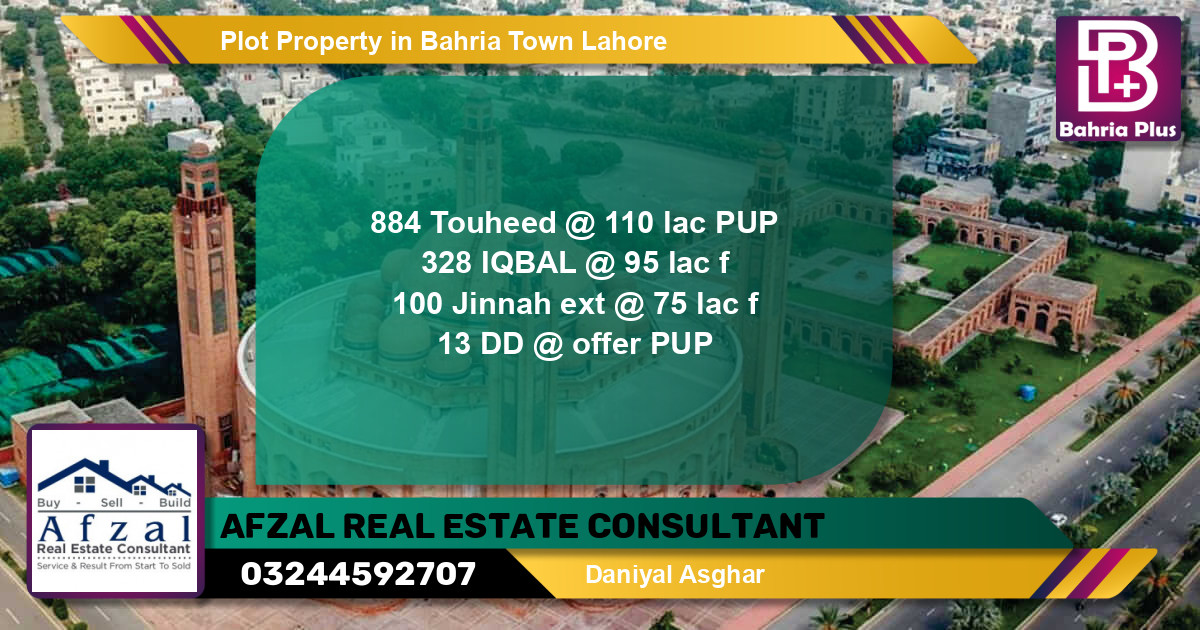 Residential Plot for Sale in Bahria Town, Lahore - (BP-78237)