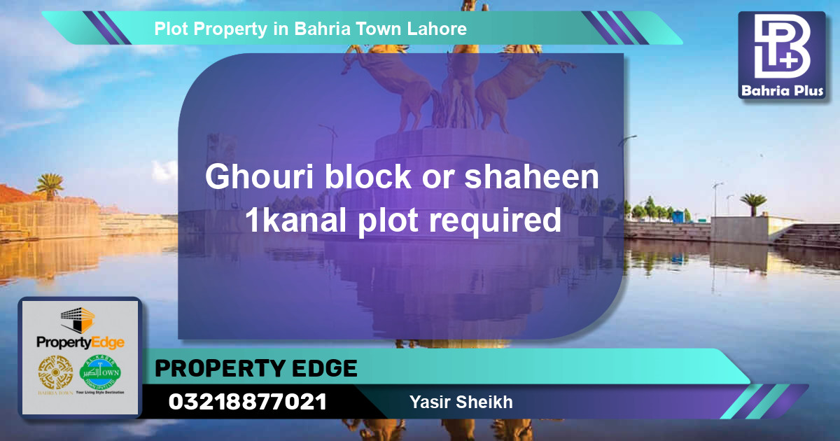 Residential Plot for Sale in Bahria Town, Lahore - (BP-78262)