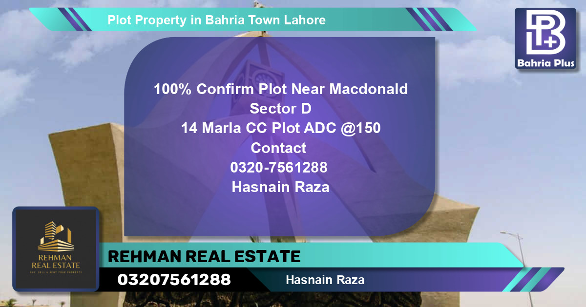 Residential Plot for Sale in Bahria Town, Lahore - (BP-78305)