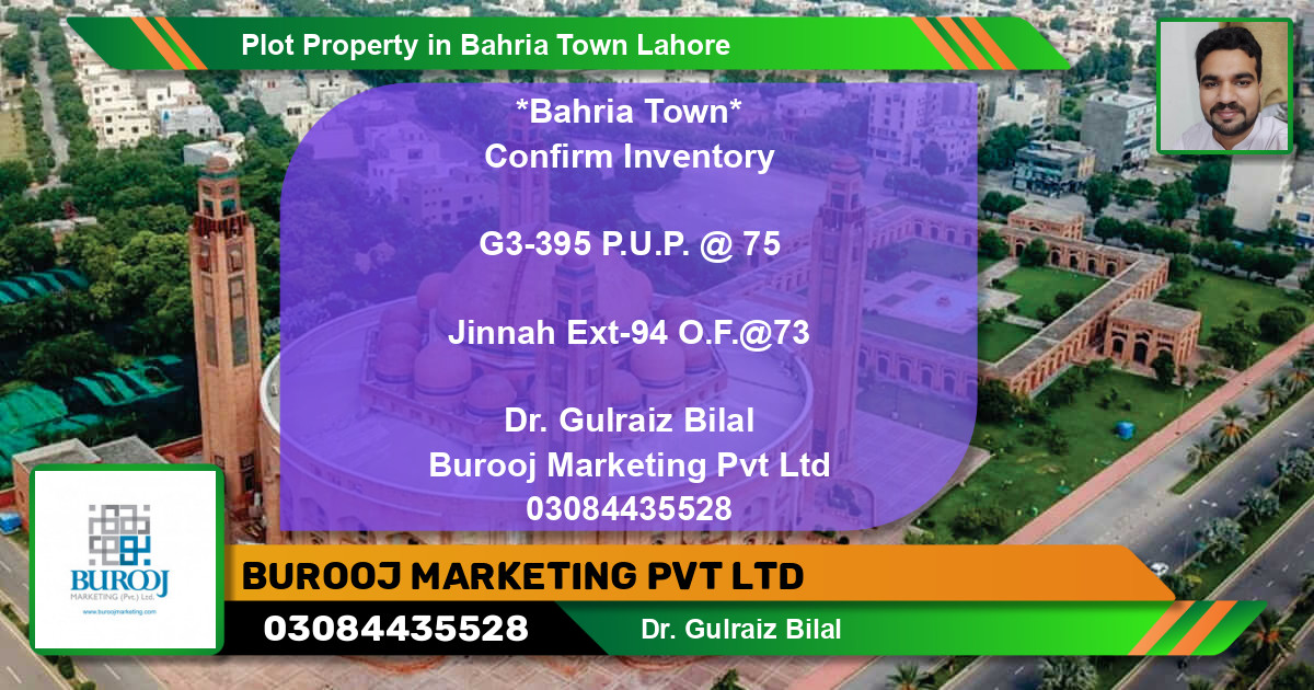 Residential Plot for Sale in Bahria Town, Lahore - (BP-78306)