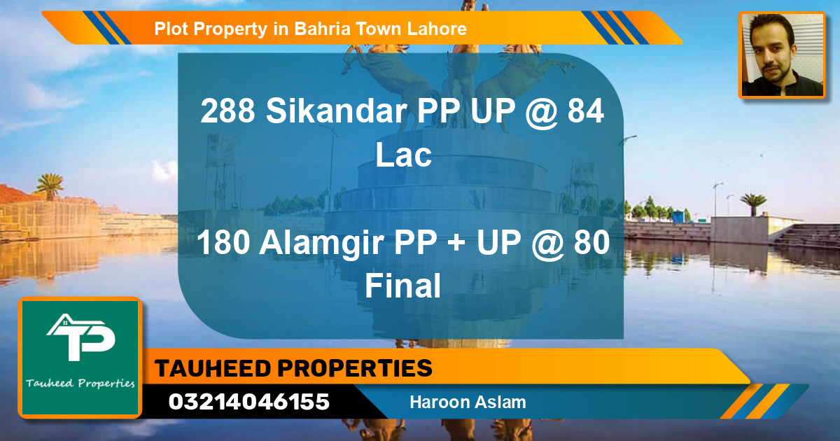 Residential Plot for Sale in Bahria Town, Lahore - (BP-78338)
