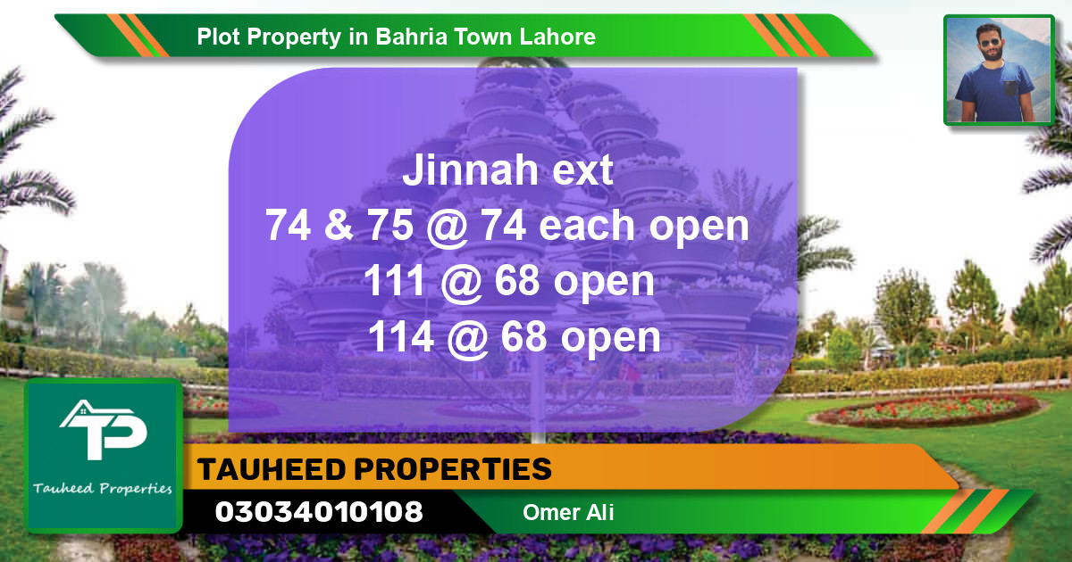 Residential Plot for Sale in Bahria Town, Lahore - (BP-78345)