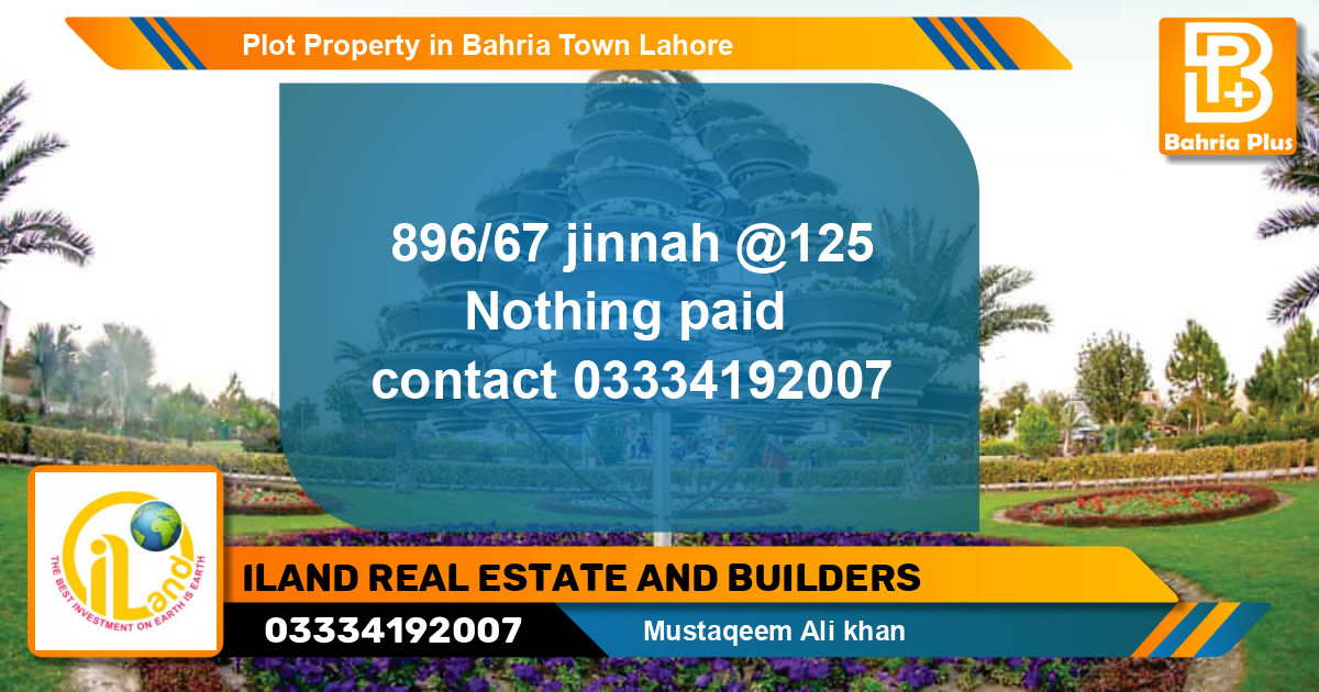 Residential Plot for Sale in Bahria Town, Lahore - (BP-78377)