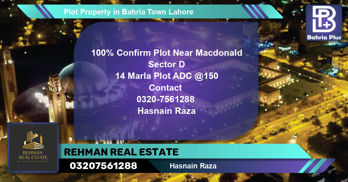 Residential Plot for Sale in Bahria Town, Lahore - (BP-78381)