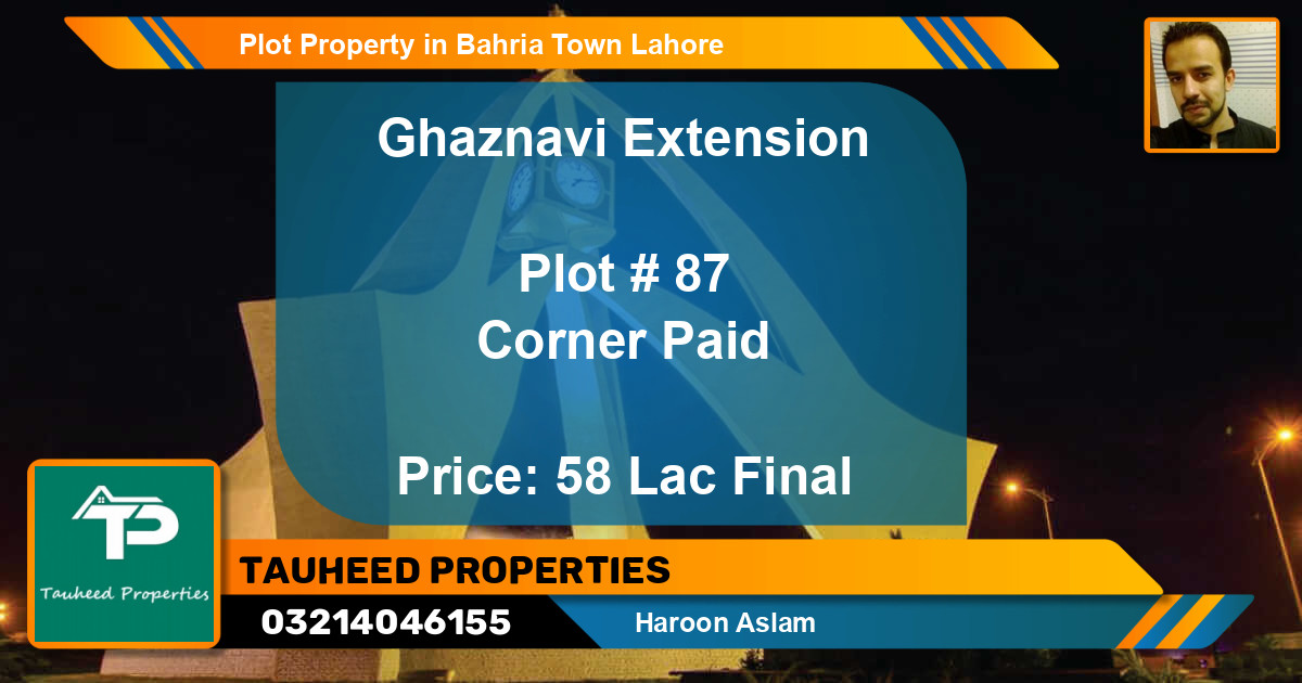 Residential Plot for Sale in Bahria Town, Lahore - (BP-78405)