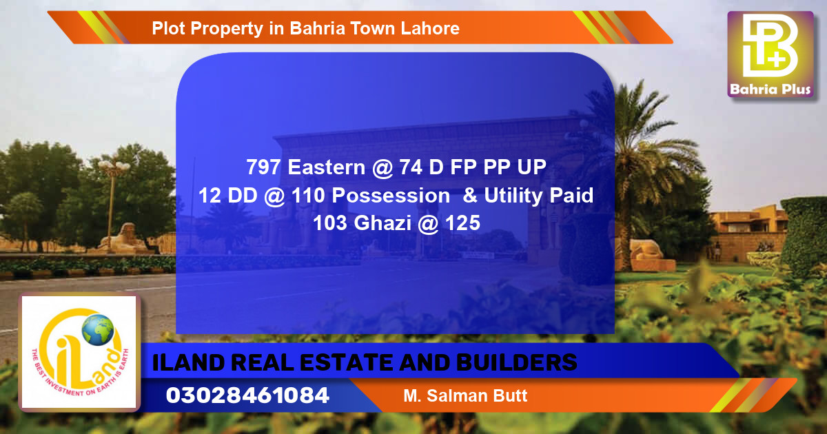 Residential Plot for Sale in Bahria Town, Lahore - (BP-78416)