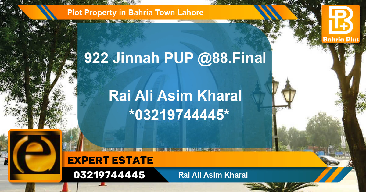 Residential Plot for Sale in Bahria Town, Lahore - (BP-78418)