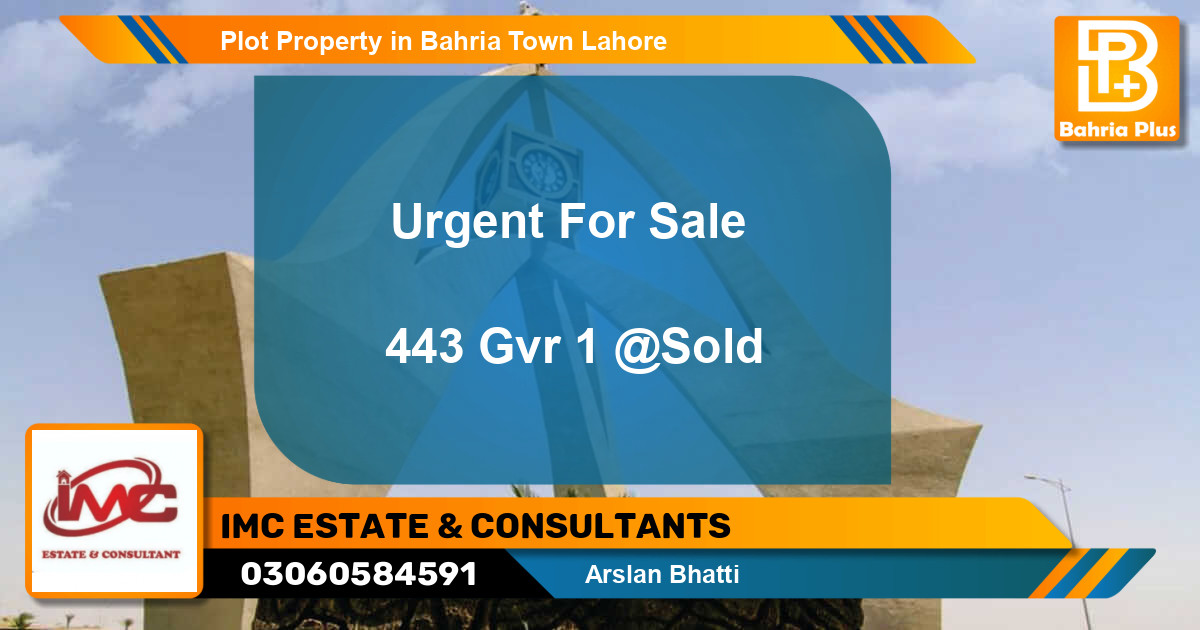 Residential Plot for Sale in Bahria Town, Lahore - (BP-78443)