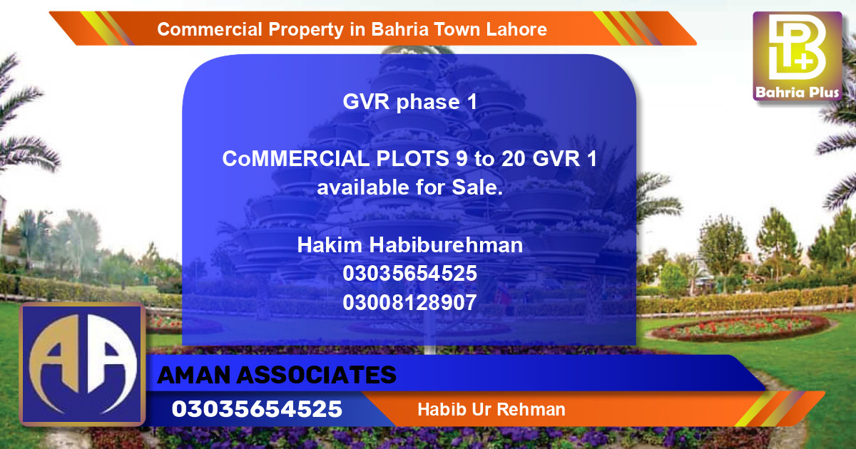 Commercial Property for Sale in Bahria Town, Lahore - (BP-78471)