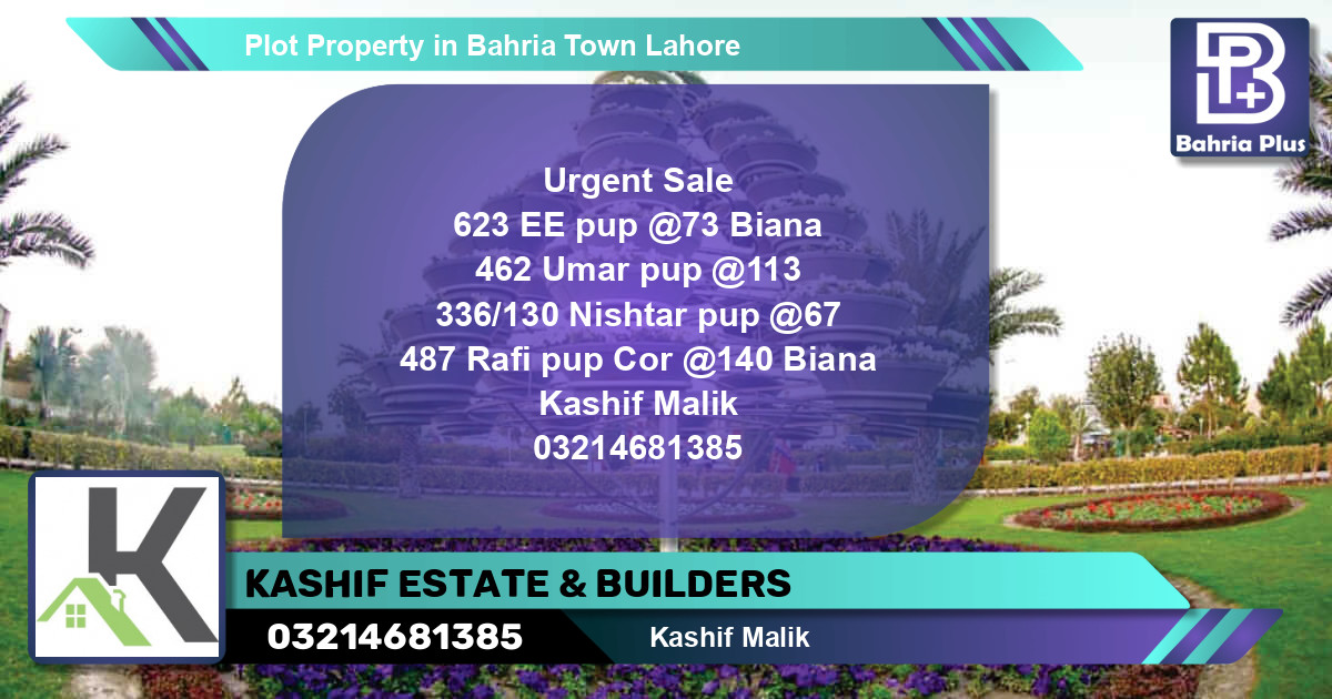 Residential Plot for Sale in Bahria Town, Lahore - (BP-78517)