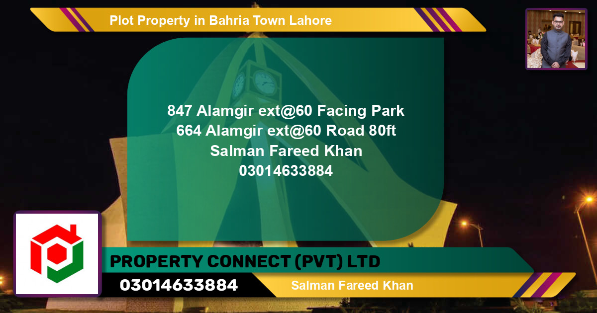 Residential Plot for Sale in Bahria Town, Lahore - (BP-78583)