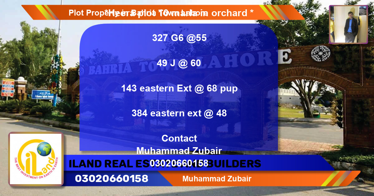 Residential Plot for Sale in Bahria Town, Lahore - (BP-78691)