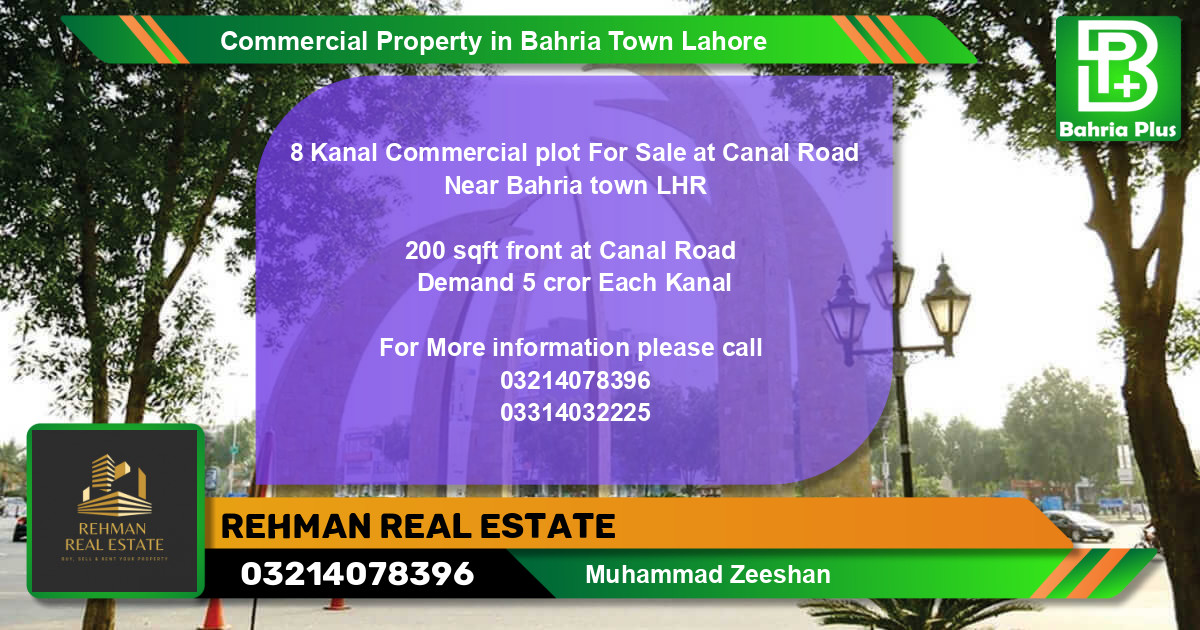 Commercial Property for Sale in Bahria Town, Lahore - (BP-78753)