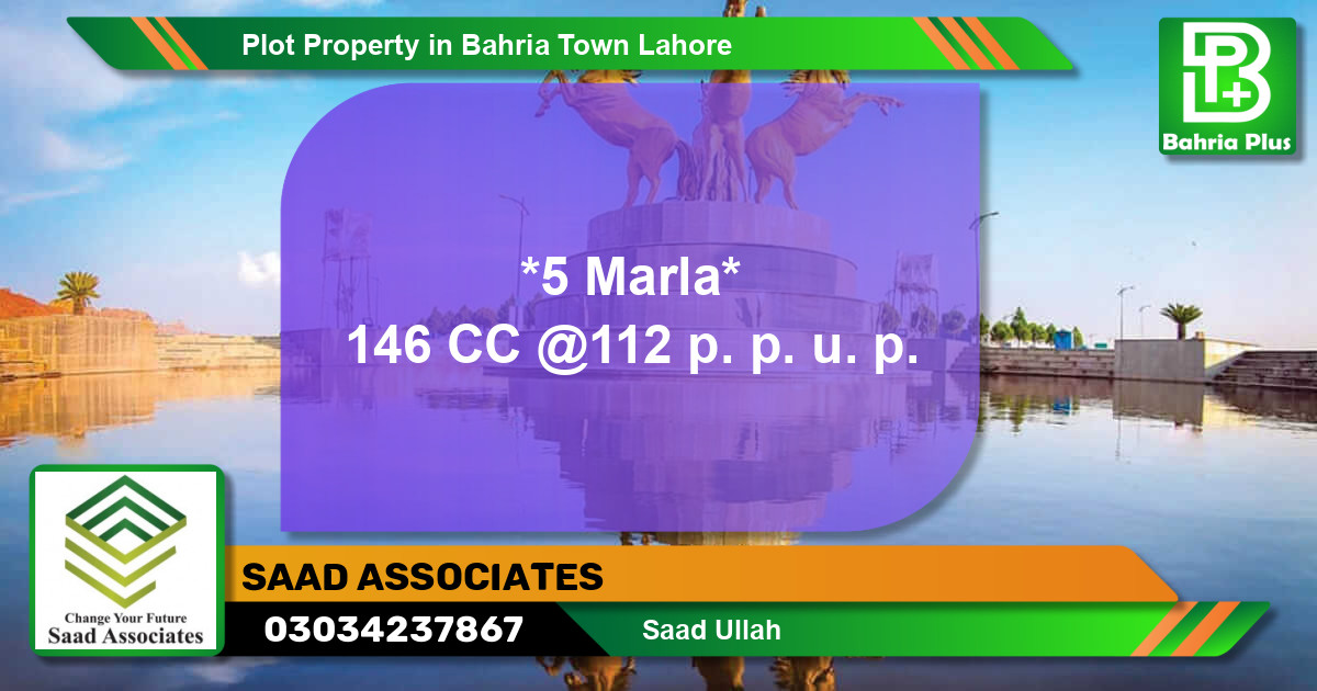 Residential Plot for Sale in Bahria Town, Lahore - (BP-78832)