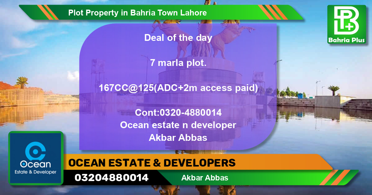 Residential Plot for Sale in Bahria Town, Lahore - (BP-78847)