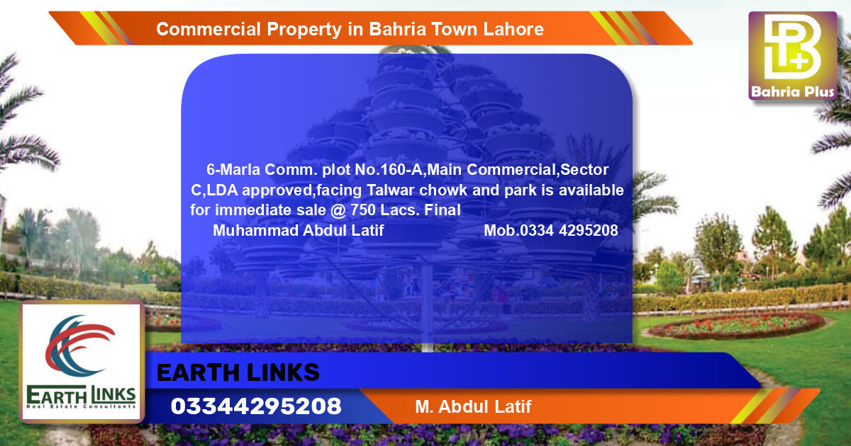 Commercial Property for Sale in Bahria Town, Lahore - (BP-78859)