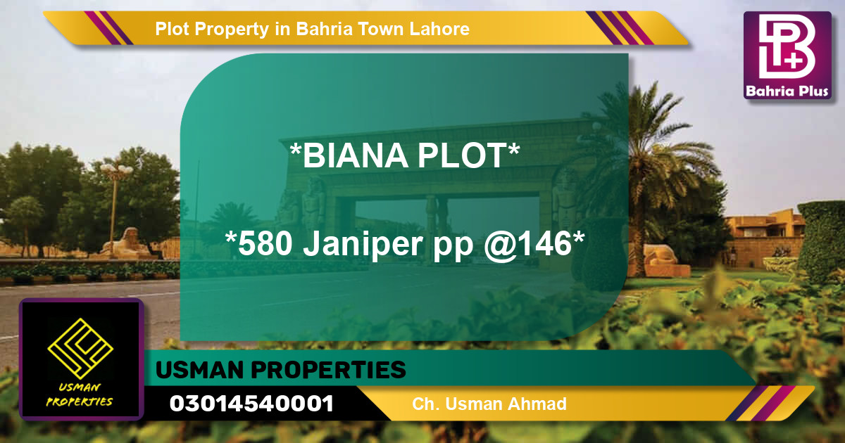 Residential Plot for Sale in Bahria Town, Lahore - (BP-78929)