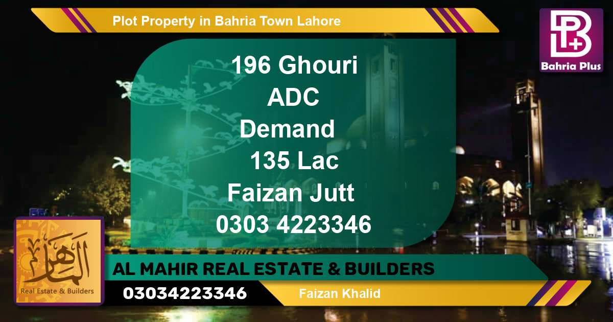 Residential Plot for Sale in Bahria Town, Lahore - (BP-79020)