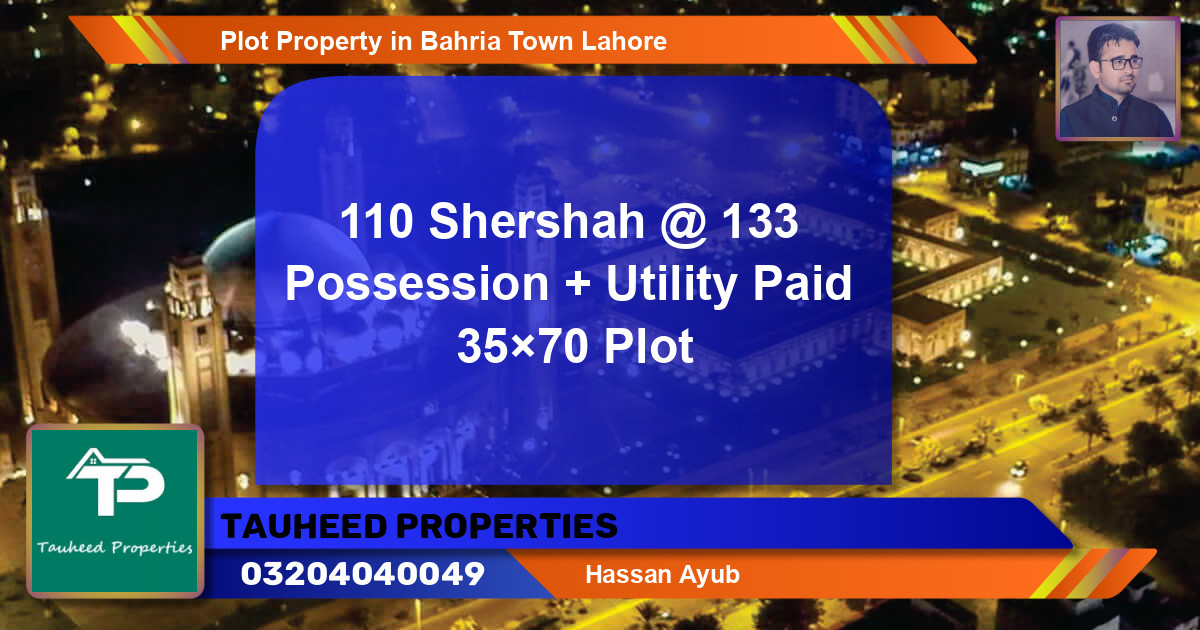 Residential Plot for Sale in Bahria Town, Lahore - (BP-79116)