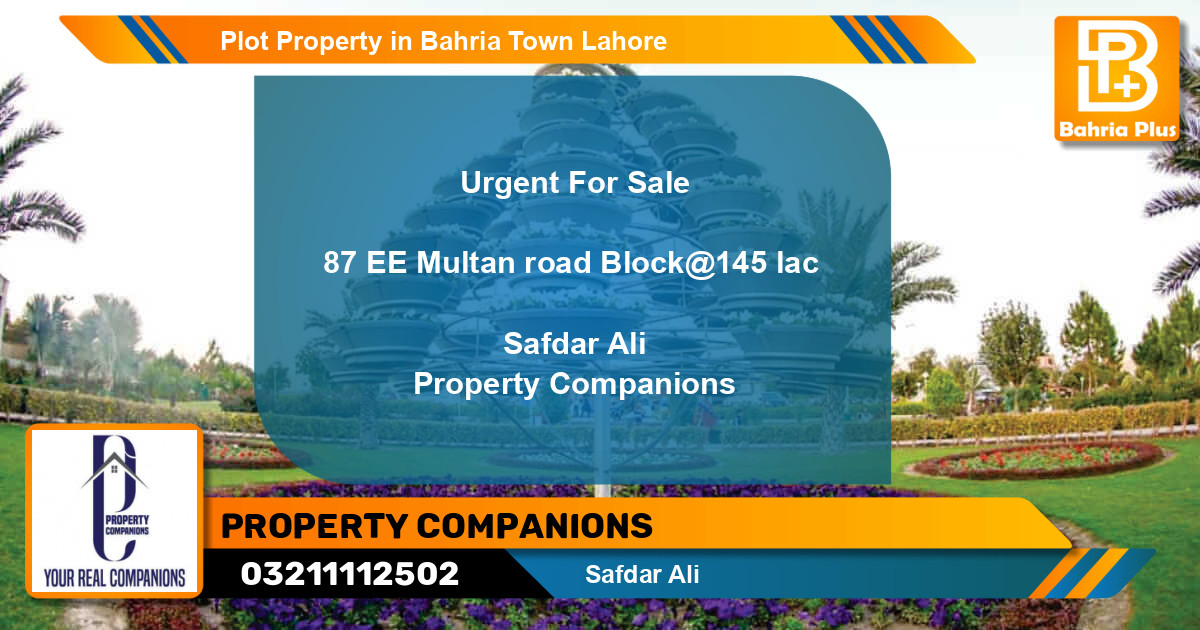 Residential Plot for Sale in Bahria Town, Lahore - (BP-79139)