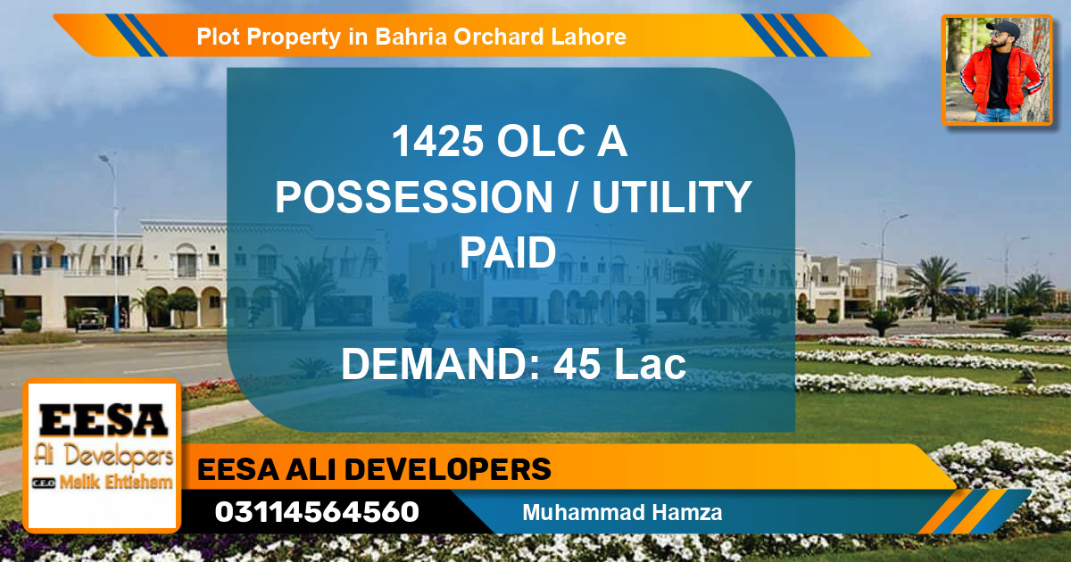 Residential Plot for Sale in Bahria Orchard, Lahore - (BP-79156)