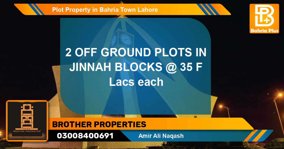 Residential Plot for Sale in Bahria Town, Lahore - (BP-79185)