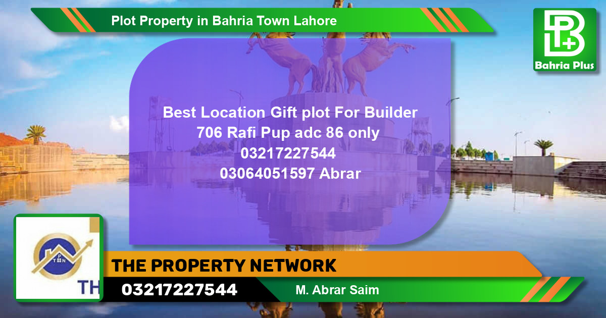 Residential Plot for Sale in Bahria Town, Lahore - (BP-79188)