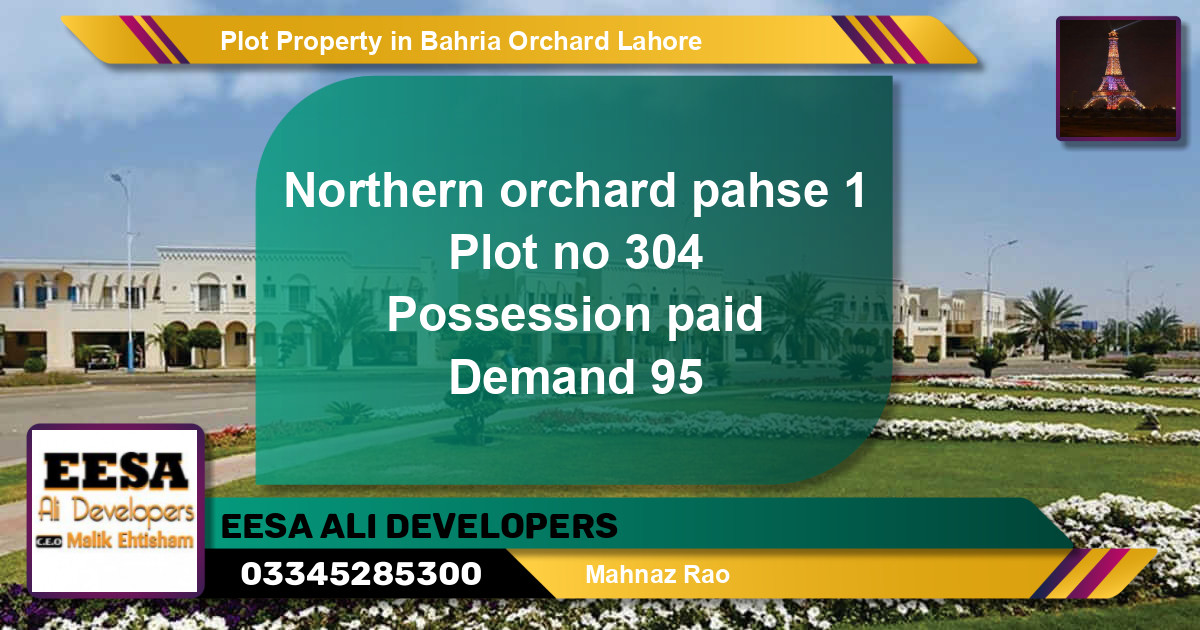 Residential Plot for Sale in Bahria Orchard, Lahore - (BP-79213)