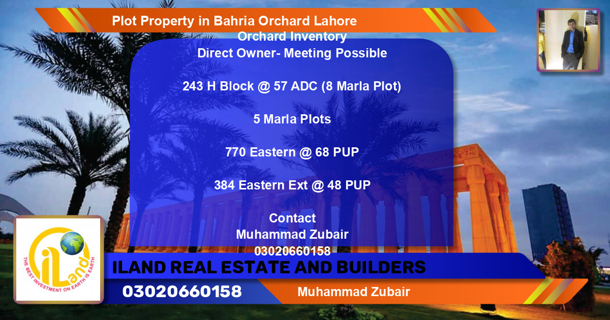 Residential Plot for Sale in Bahria Orchard, Lahore - (BP-79224)