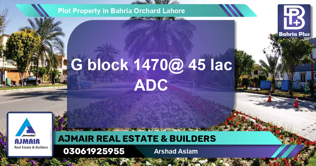 Residential Plot for Sale in Bahria Orchard, Lahore - (BP-79265)